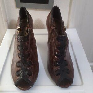 Sam Edelman Animal Print Bootie Heel